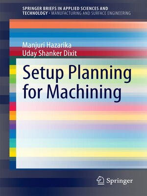 cover image of Setup Planning for Machining
